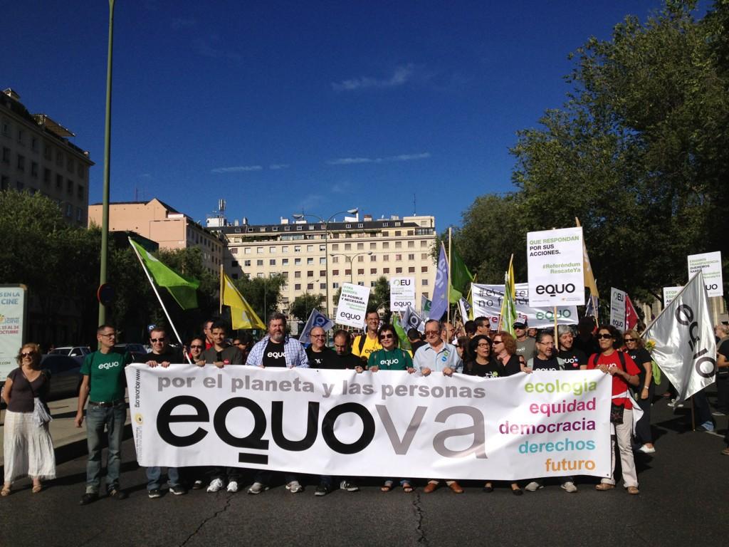 EQUO en la manifestación del 15S