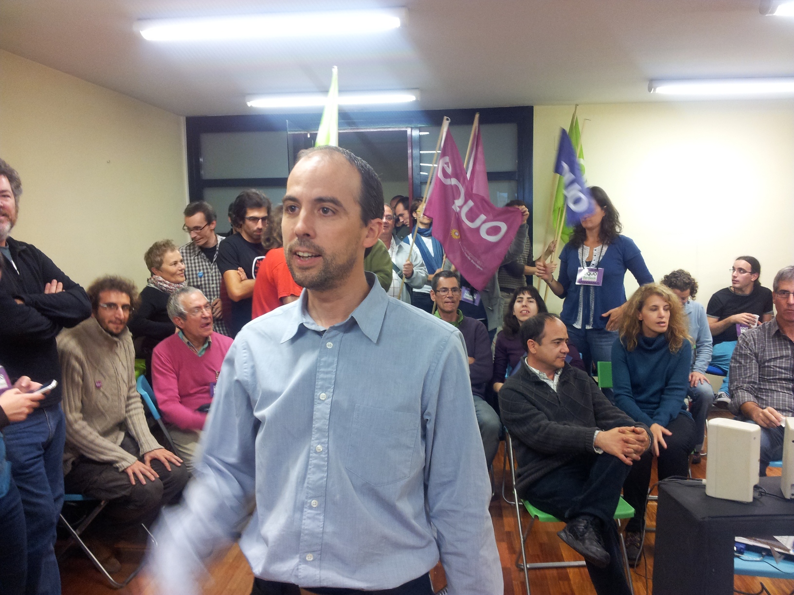 Aitor Urresti noche electoral EQUO Euskadi 2012